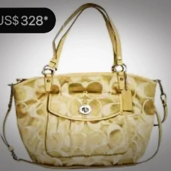 Vintage Y2K Coach Shoulder Bag beige color Shoulder Bag new without tags - Picture 4 of 17